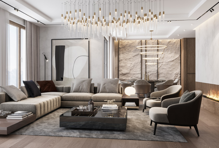 Luxury contemporary interior