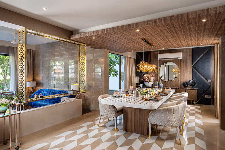 Modern villa interior